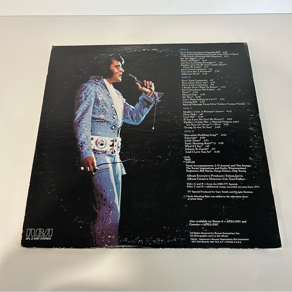 ELVIS PRESLEY "Elvis In Concert" Vinyl 33 Record Album 2 LP Set VG+ V594 - Picture 2 of 6